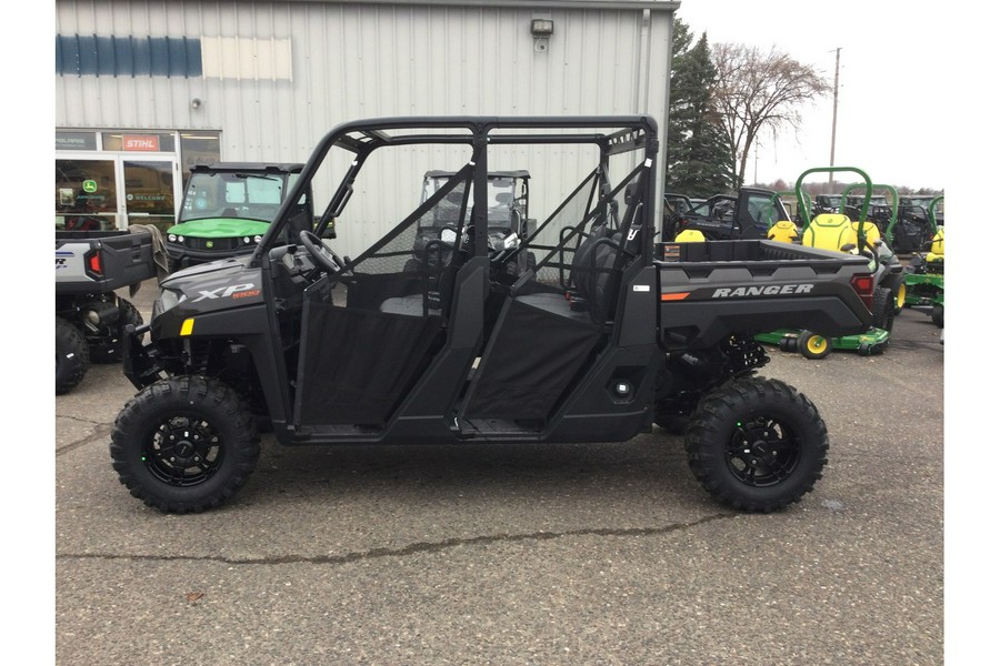 2024 Polaris Industries RANGER CREW XP 1000 Premium Super Graphite with Orange Burst Accents