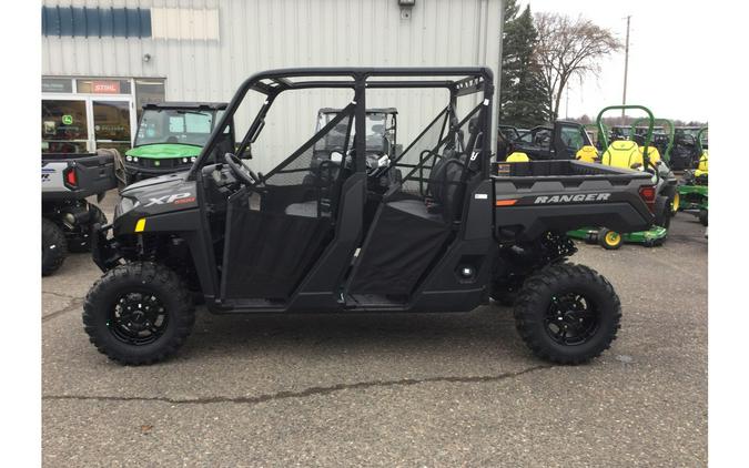 2024 Polaris Industries RANGER CREW XP 1000 Premium Super Graphite with Orange Burst Accents