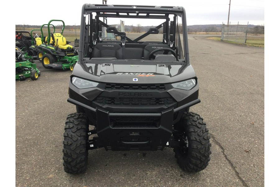 2024 Polaris Industries RANGER CREW XP 1000 Premium Super Graphite with Orange Burst Accents