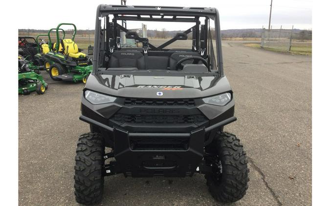 2024 Polaris Industries RANGER CREW XP 1000 Premium Super Graphite with Orange Burst Accents