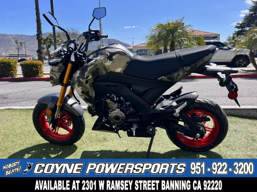 2025 Kawasaki Z125 PRO Cypher Camo Beige