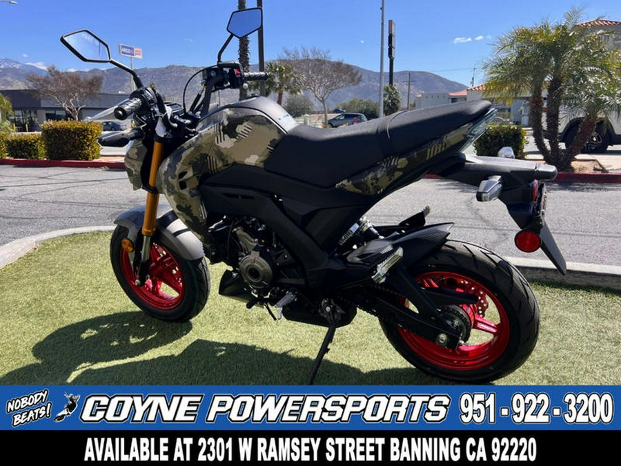 2025 Kawasaki Z125 PRO Cypher Camo Beige
