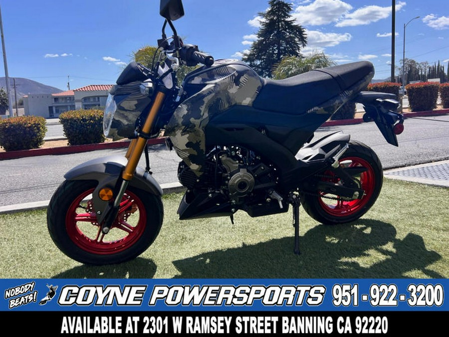 2025 Kawasaki Z125 PRO Cypher Camo Beige