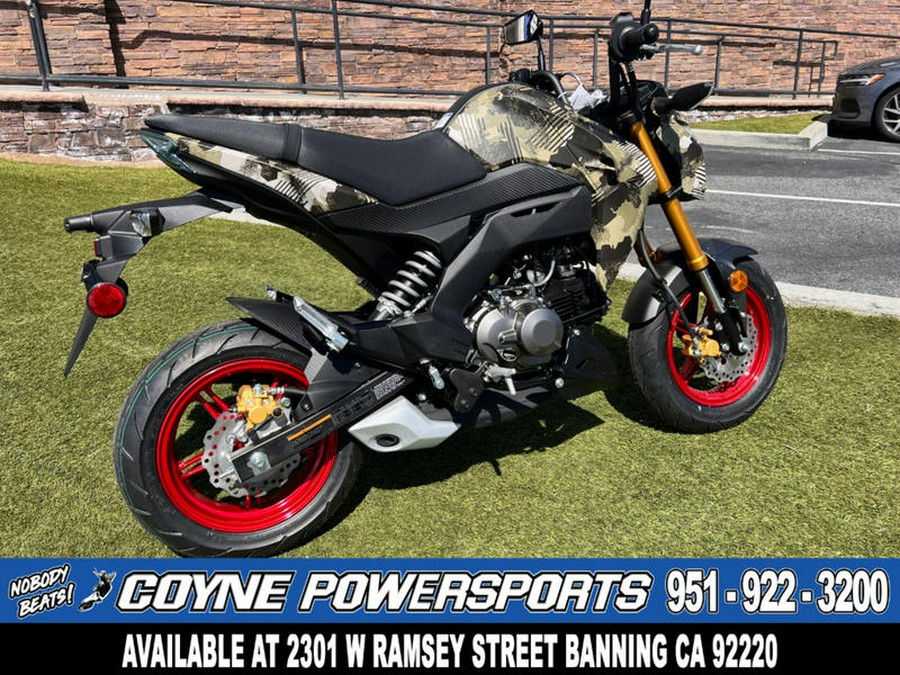 2025 Kawasaki Z125 PRO Cypher Camo Beige