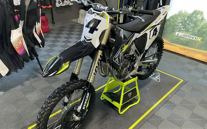 2025 Triumph TF 450-RC Edition Jet Black/Pure White