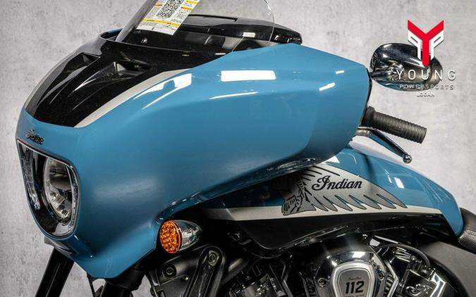 2026 Indian Chieftain PowerPlus Limited 112 w/PowerBand Audio Stom Blue with Black Met