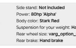 2024 Stark VARG Alpha Enduro 18"_80HP