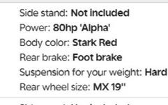 2024 Stark VARG Alpha MX 19"_80HP