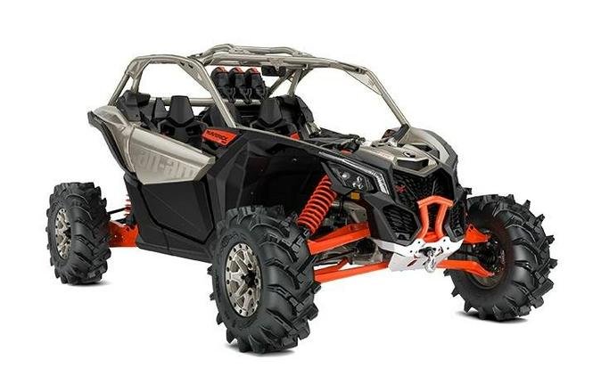 2023 Can-Am MAVERICK XMR 72 TURBO RR Liquid Titanium/Magma Red