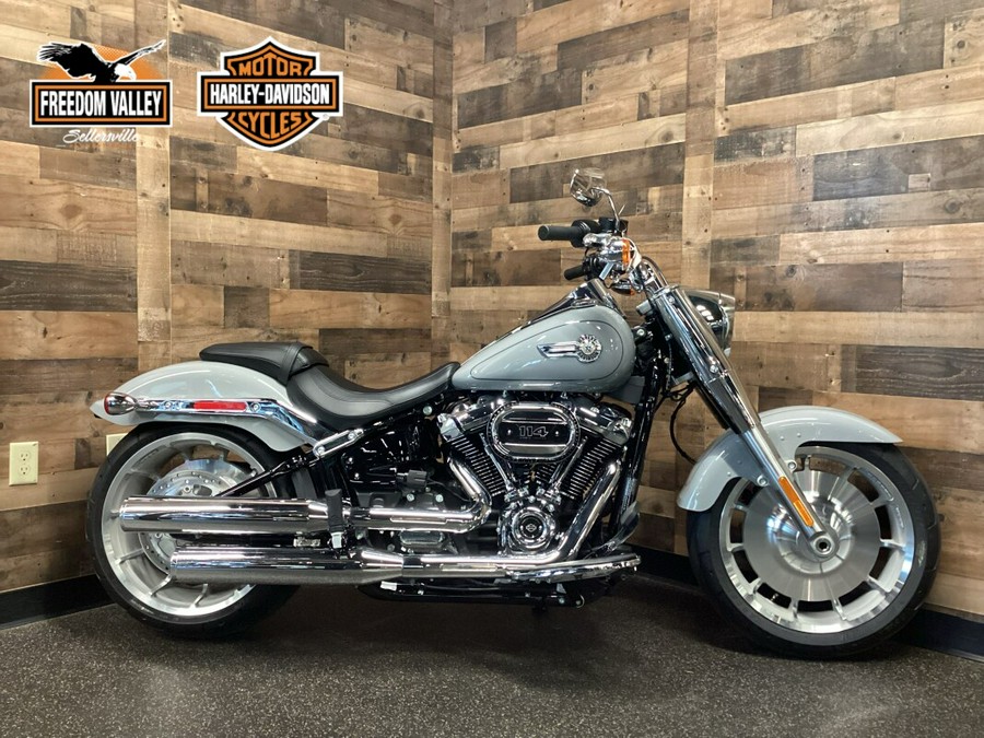 2024 Harley-Davidson Fat Boy 114 Billiard Gray FLFBS