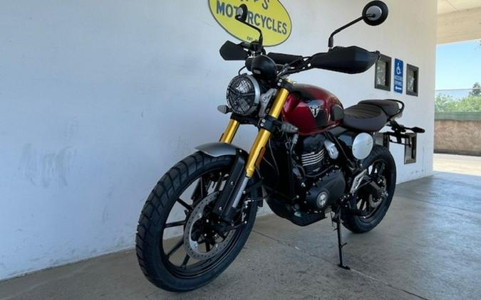 2024 Triumph Scrambler 400 X Carnival Red / Phantom Black