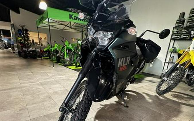 2025 Kawasaki KLR®650 S Metallic Matte Old School Green ABS