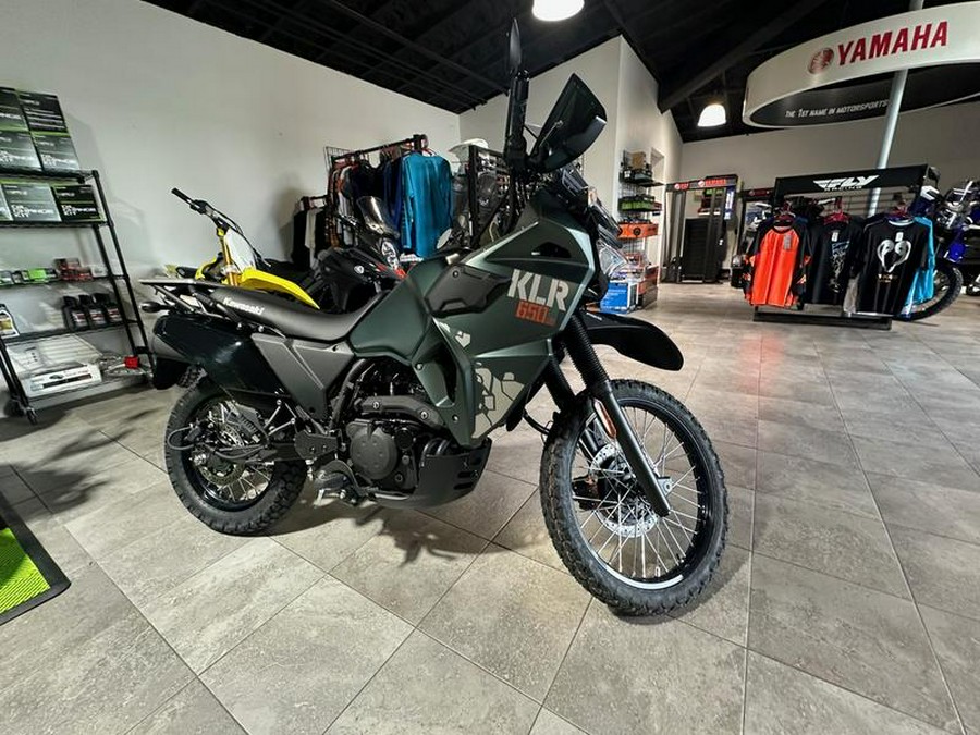 2025 Kawasaki KLR®650 S Metallic Matte Old School Green ABS