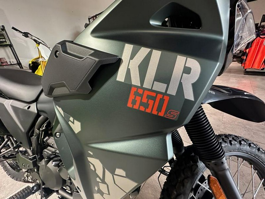 2025 Kawasaki KLR®650 S Metallic Matte Old School Green ABS