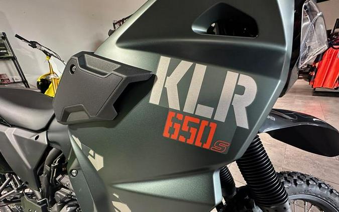 2025 Kawasaki KLR®650 S Metallic Matte Old School Green ABS