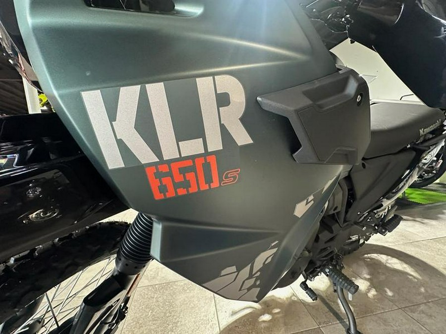 2025 Kawasaki KLR®650 S Metallic Matte Old School Green ABS