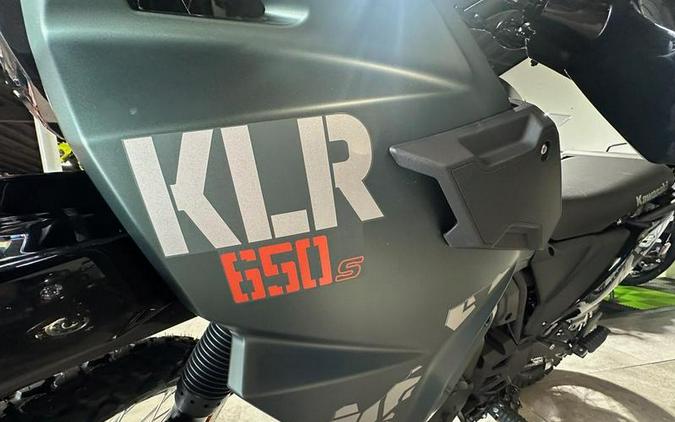 2025 Kawasaki KLR®650 S Metallic Matte Old School Green ABS