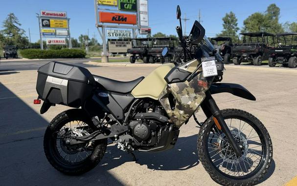 2026 Kawasaki KLR650 Adventure ABS Cypher Camo Beige