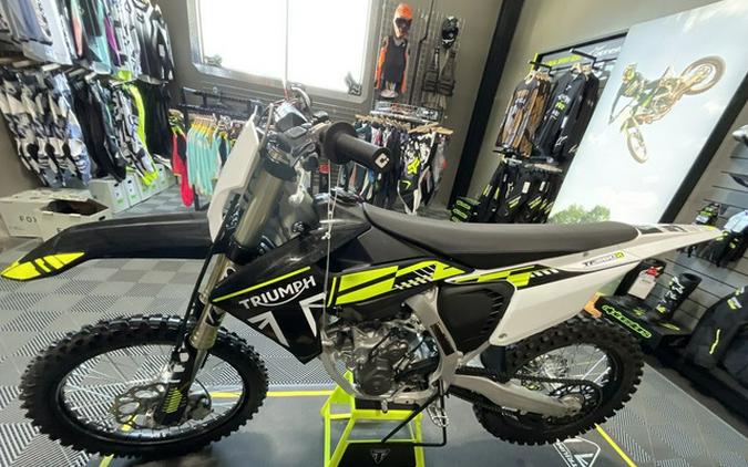 2025 Triumph TF 250-X Jet Black/Pure White