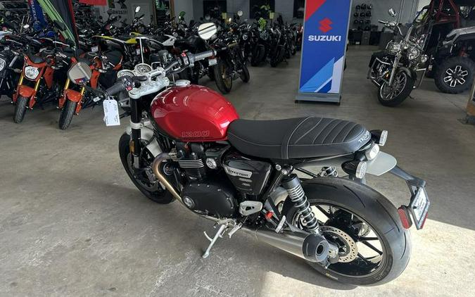 2024 Triumph Speed Twin 1200 Carnival Red/Storm Grey
