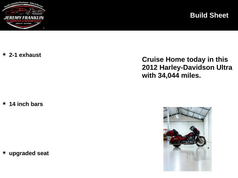 2012 Harley-Davidson Ultra Limited
