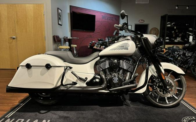 2019 Indian Motorcycle® Springfield® Dark Horse® White Smoke