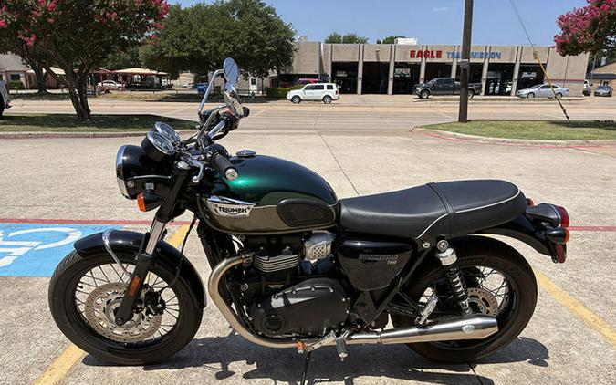 2024 Triumph Bonneville T100 Competition GreenIronstone
