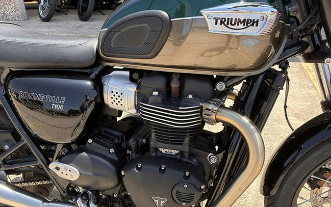 2024 Triumph Bonneville T100 Competition GreenIronstone