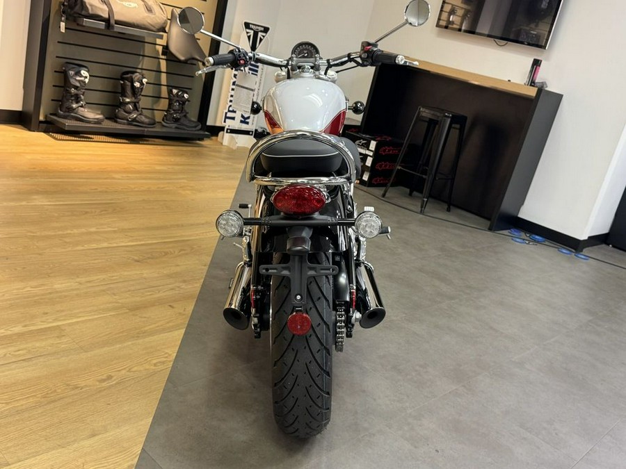 2025 Triumph Bonneville Speedmaster Snowdonia / Cranberry Red