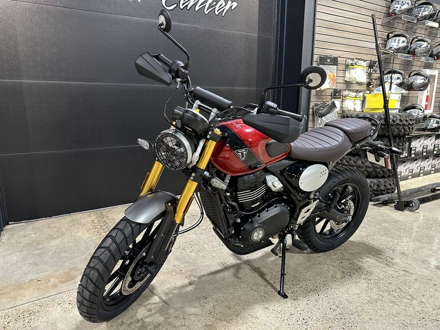 2024 Triumph Scrambler 400 X Carnival Red / Phantom Black