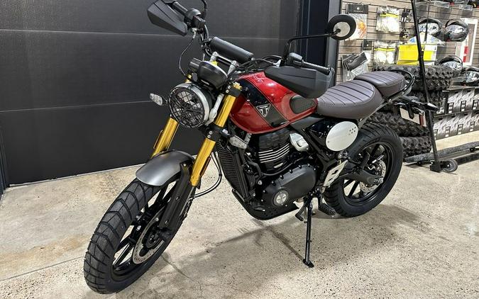 2024 Triumph Scrambler 400 X Carnival Red / Phantom Black