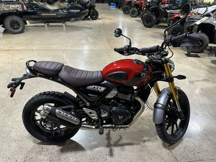 2024 Triumph Scrambler 400 X Carnival Red / Phantom Black