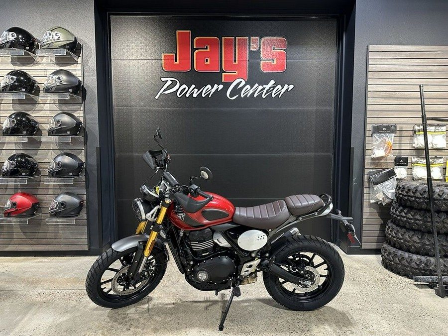 2024 Triumph Scrambler 400 X Carnival Red / Phantom Black