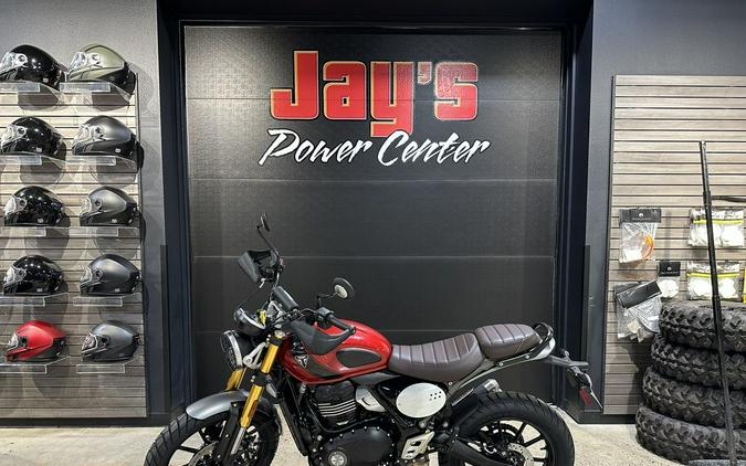 2024 Triumph Scrambler 400 X Carnival Red / Phantom Black