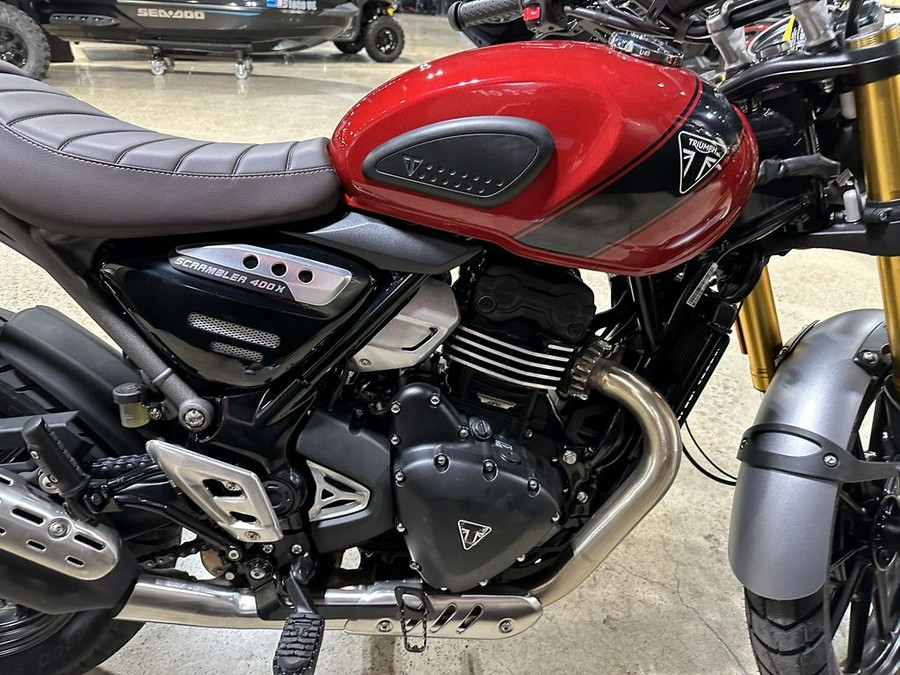 2024 Triumph Scrambler 400 X Carnival Red / Phantom Black