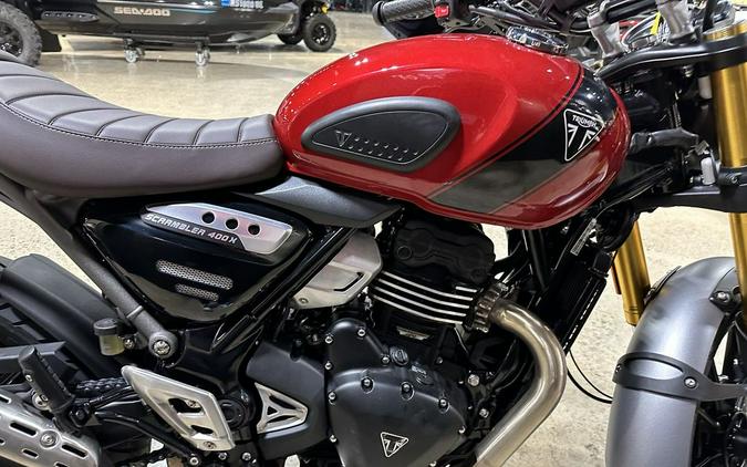 2024 Triumph Scrambler 400 X Carnival Red / Phantom Black