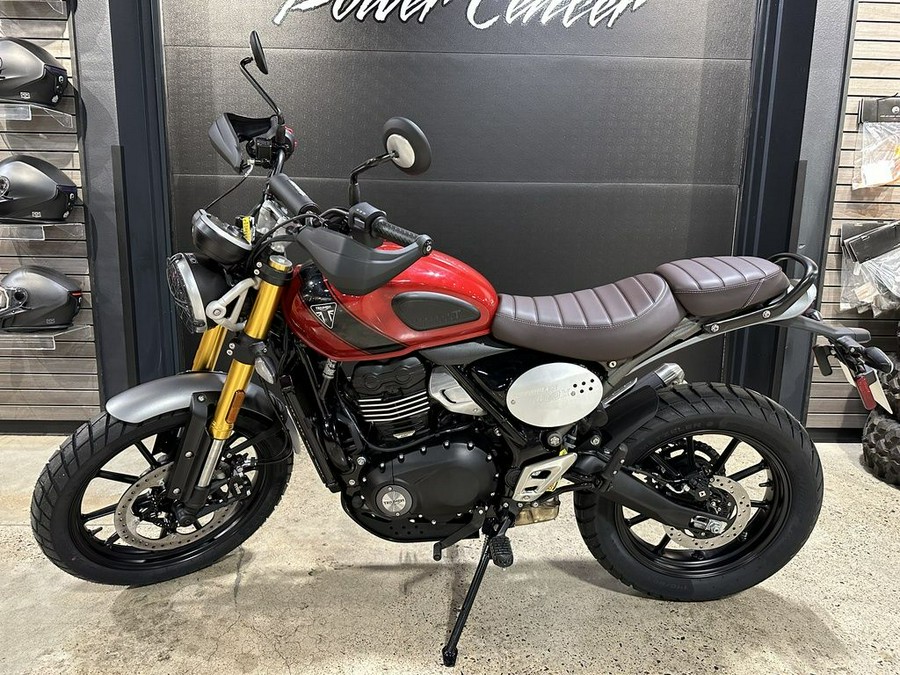 2024 Triumph Scrambler 400 X Carnival Red / Phantom Black