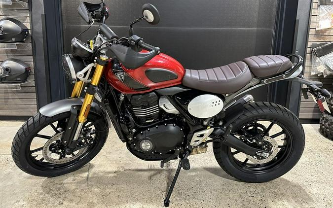 2024 Triumph Scrambler 400 X Carnival Red / Phantom Black