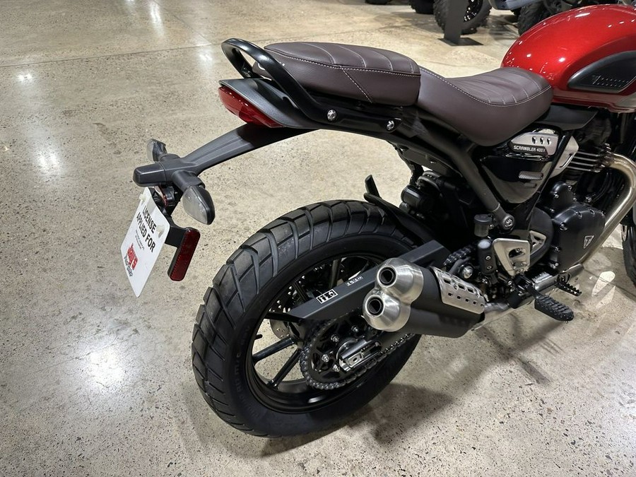 2024 Triumph Scrambler 400 X Carnival Red / Phantom Black