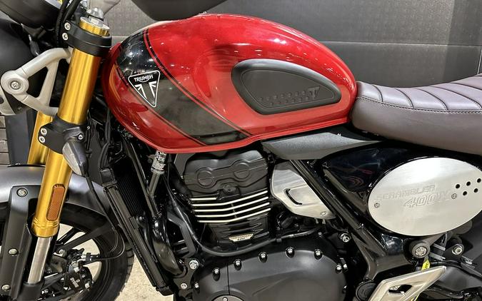 2024 Triumph Scrambler 400 X Carnival Red / Phantom Black