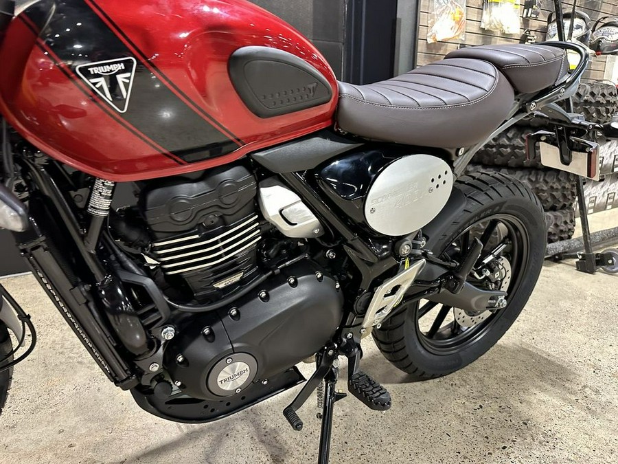 2024 Triumph Scrambler 400 X Carnival Red / Phantom Black