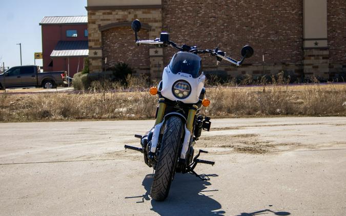 2025 Indian Motorcycle® 101 Scout® Ghost White Metallic with Graphics