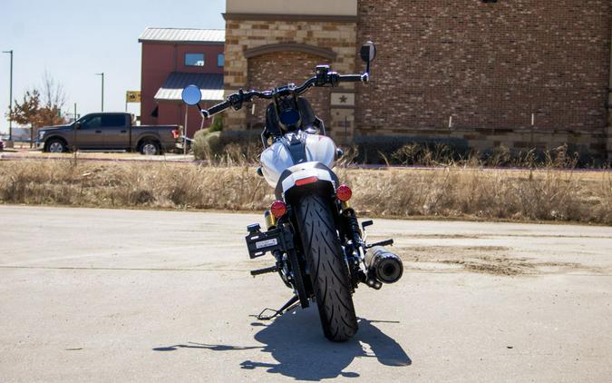 2025 Indian Motorcycle® 101 Scout® Ghost White Metallic with Graphics