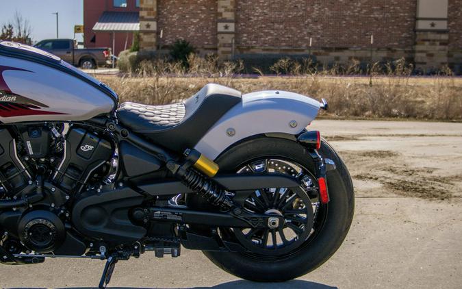 2025 Indian Motorcycle® 101 Scout® Ghost White Metallic with Graphics