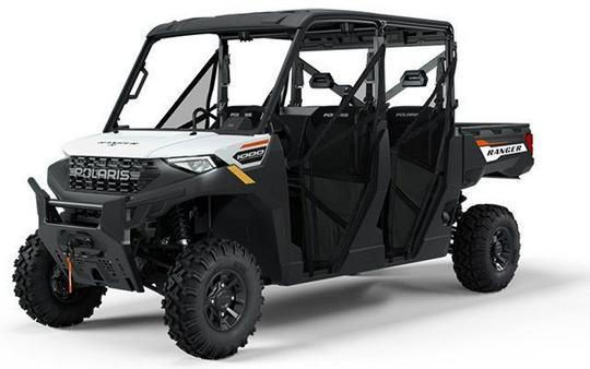 New 2025 POLARIS RANGER CREW 1000 PREMIUM WHITE LIGHTNING