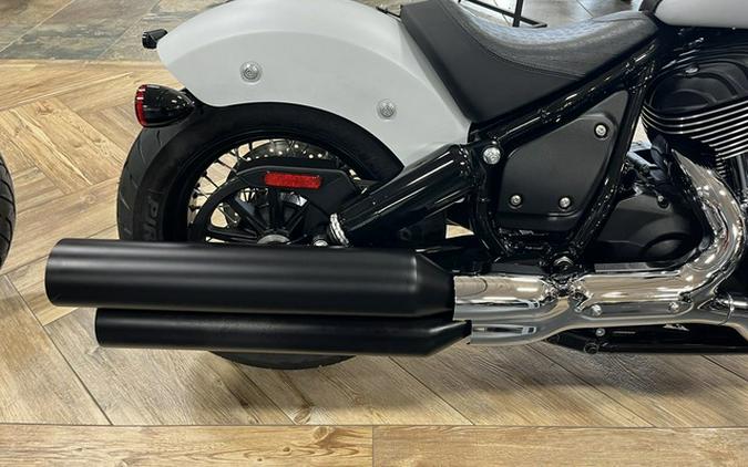 2024 Indian Chief Bobber ABS Ghost White Metallic Smoke