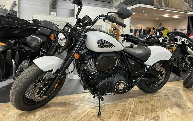 2024 Indian Chief Bobber ABS Ghost White Metallic Smoke