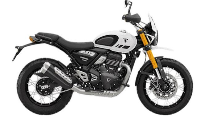 2026 Triumph Scrambler 400 XC Vanilla White