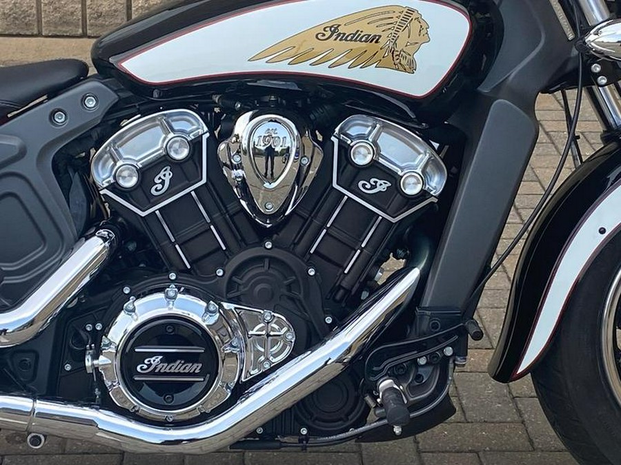 2018 Indian Motorcycle® Scout® Icon ABS Thunder Black/White/Red Pinstripe