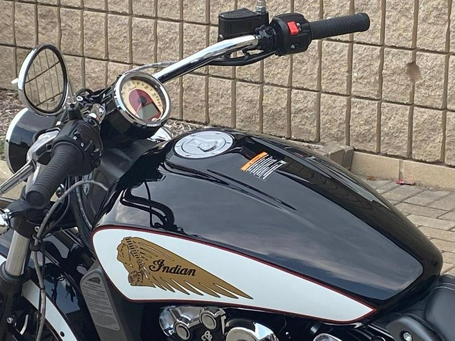 2018 Indian Motorcycle® Scout® Icon ABS Thunder Black/White/Red Pinstripe